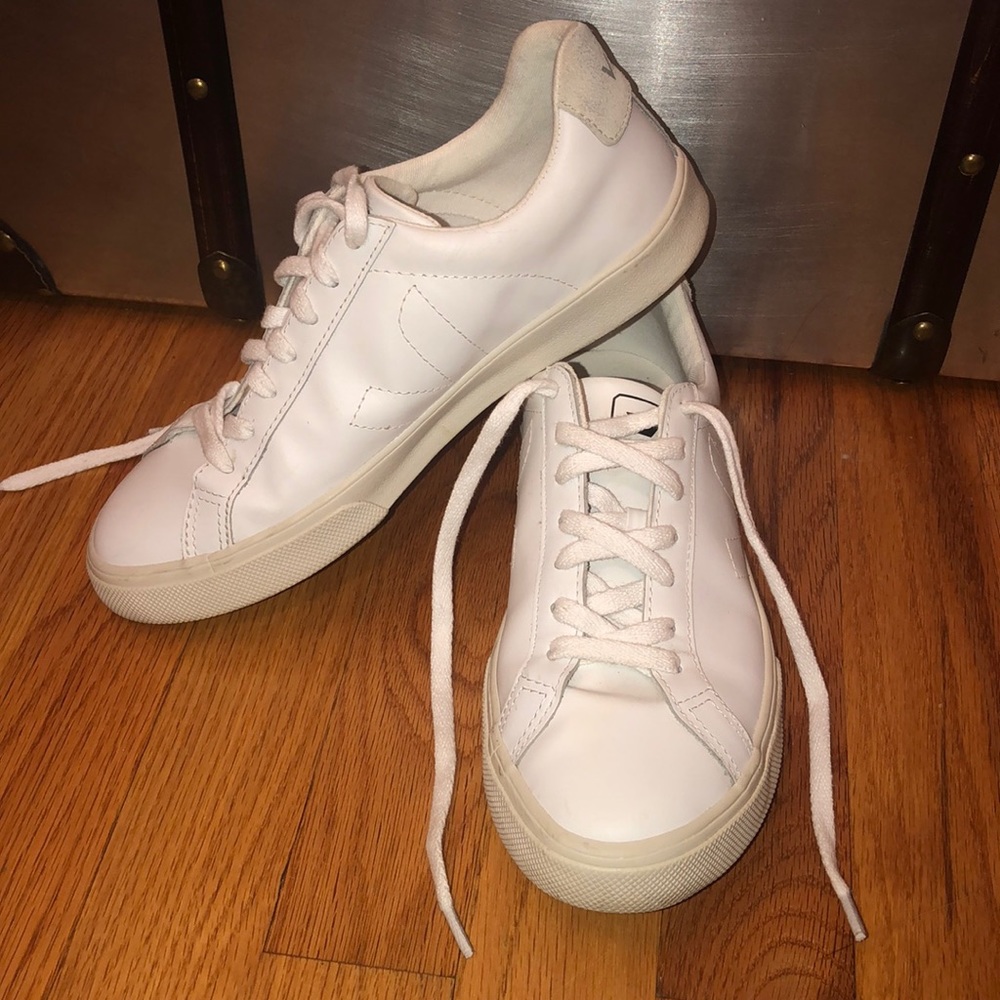 VEJA white leather sneakers